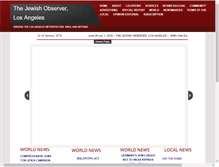 Tablet Screenshot of jewishobserver-la.com